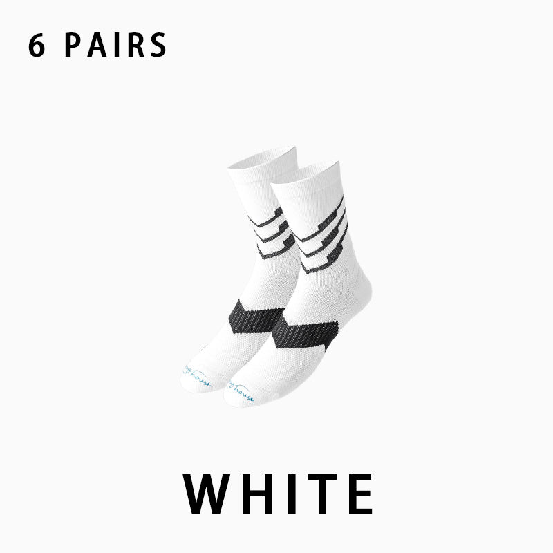 Men's Marathon Running Socks（6 pairs）