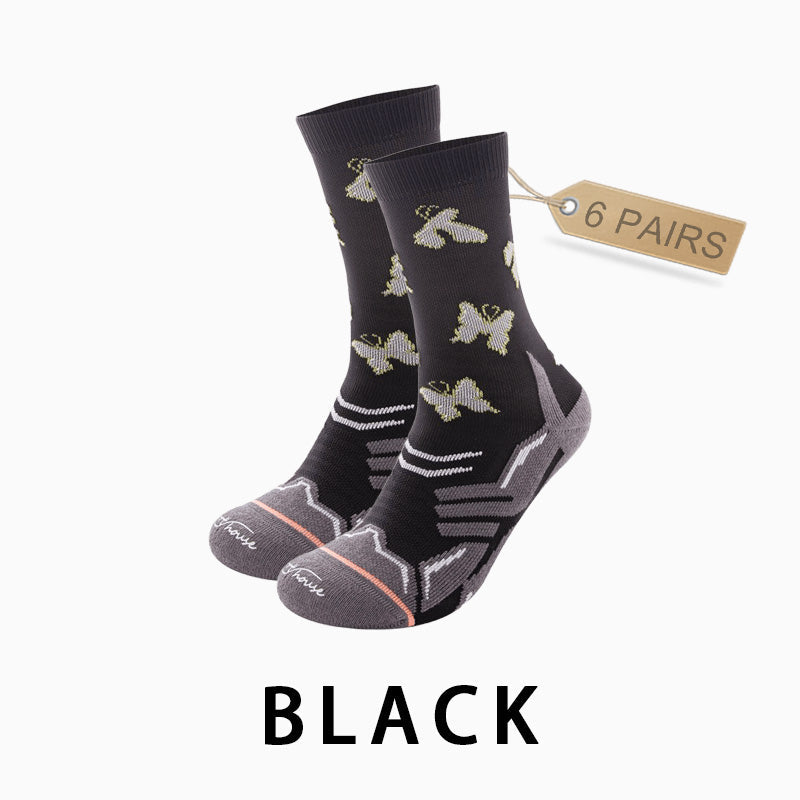 Women's Reflective Running Socks（6 pairs）