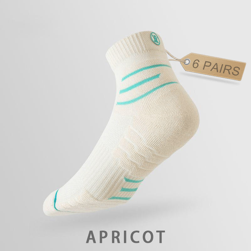 Men's Breathable Medium Fitness Socks（6 pairs）
