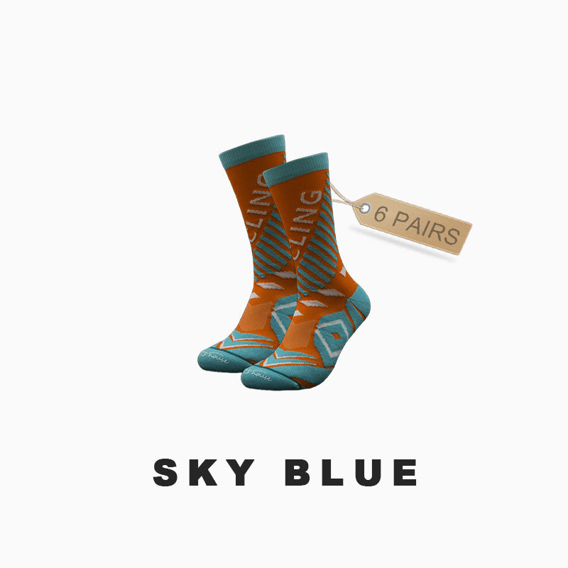 Men's Breathable Bike Riding Socks（6 pairs）