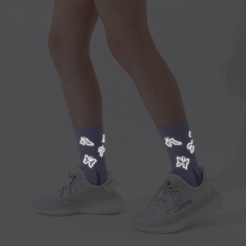 Women's Reflective Running Socks（6 pairs）