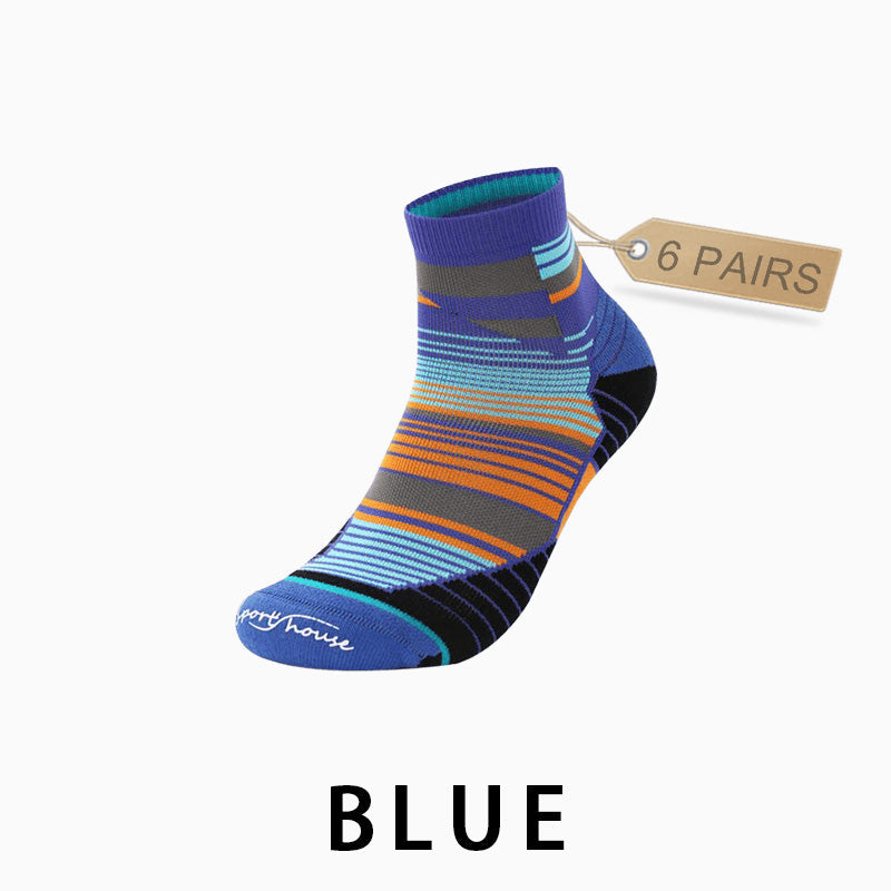 Men's Professional Running Socks Marathon（（6 pairs）