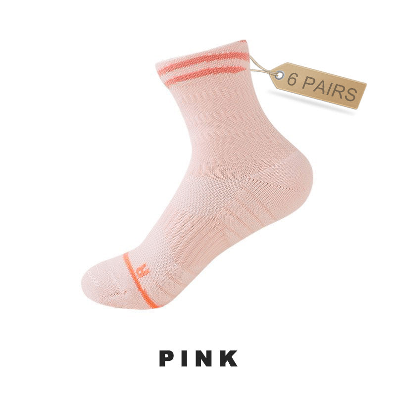 Women's Breathable Fitness Socks (6 pairs)