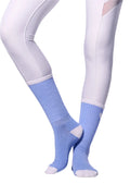 COCO Heart Grip Socks | Blue & White