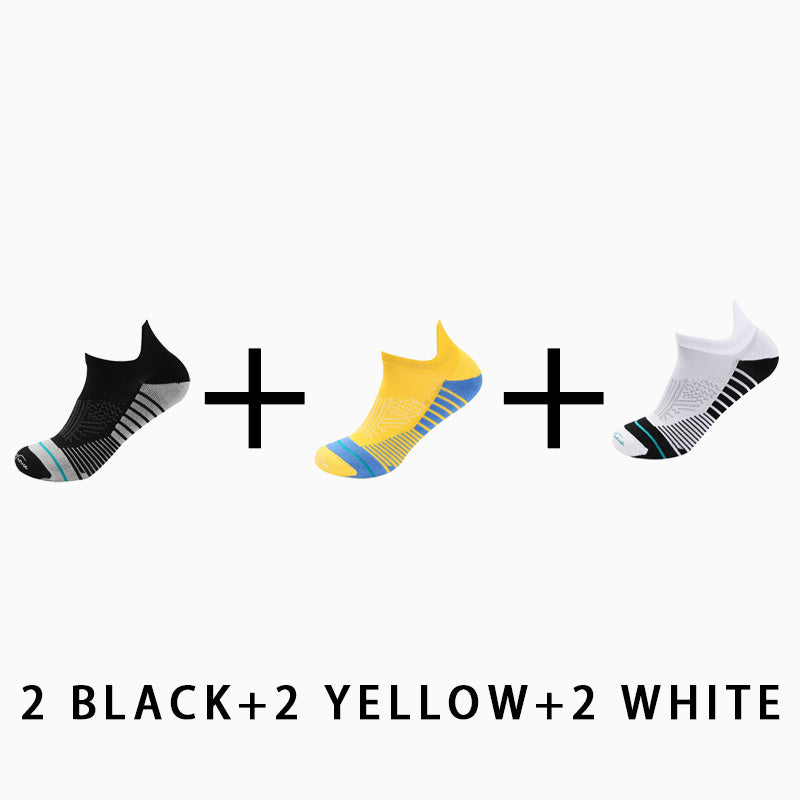 Men's Profession Low Cut Running Socks(6 pairs）
