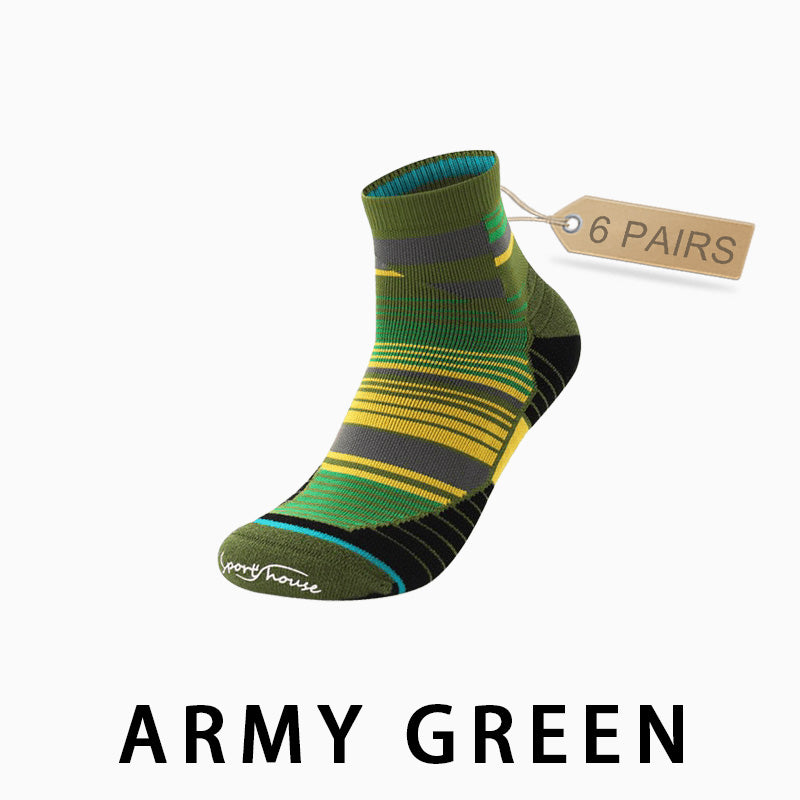 Men's Professional Running Socks Marathon（（6 pairs）