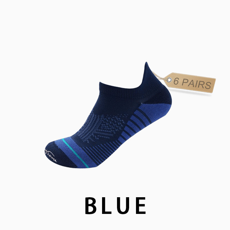 Men's Profession Low Cut Running Socks(6 pairs）