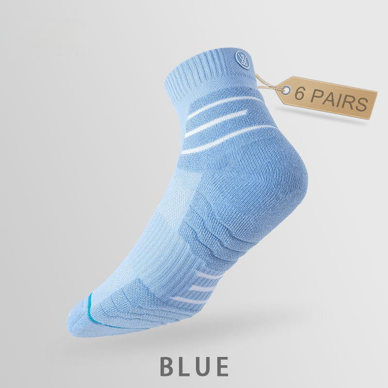 Men's Breathable Medium Fitness Socks（6 pairs）