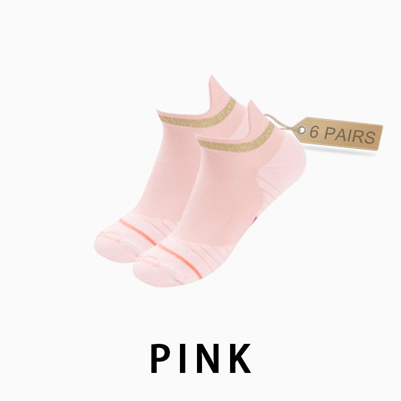 Women's Low Cut Running Socks(6 pairs）