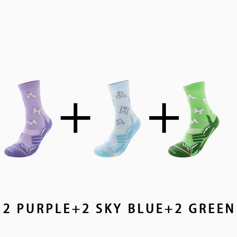 Women's Reflective Running Socks（6 pairs）