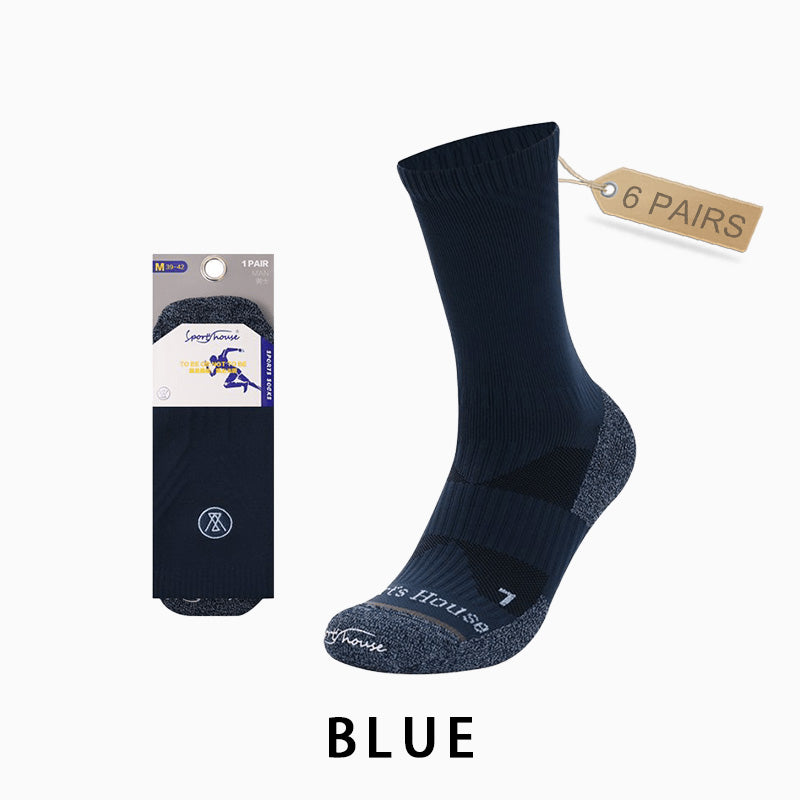 Men's Mid-calf Running Socks(6 pairs)