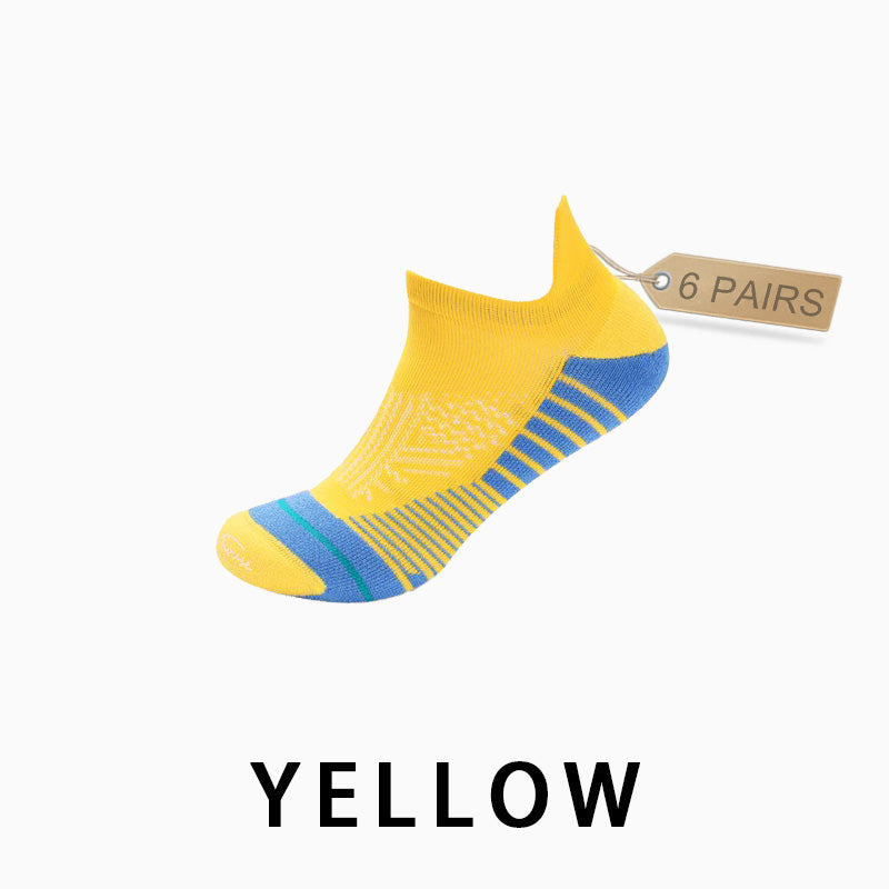 Men's Profession Low Cut Running Socks(6 pairs）