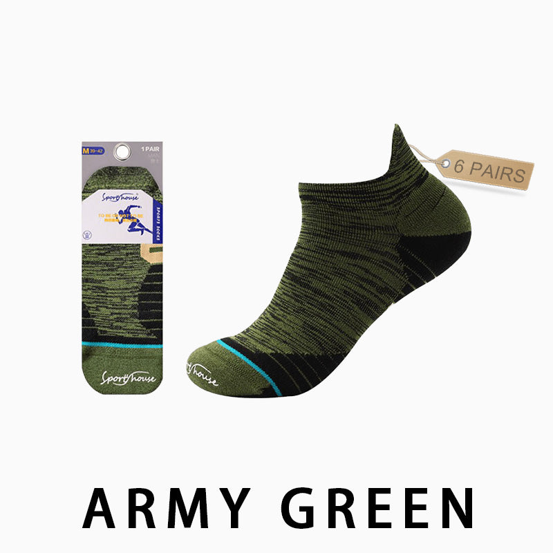 Profession Thin Men's Running Socks（6 pairs）