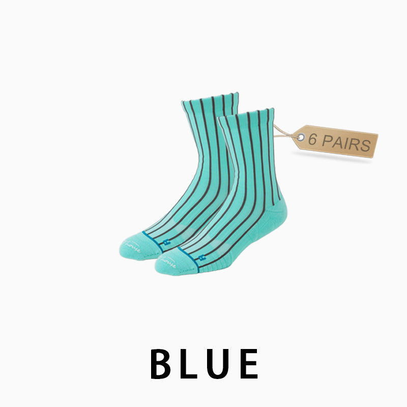 Men's Mid-calf Running Socks(6 pairs）