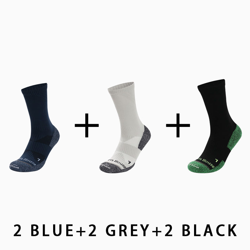 Men's Mid-calf Running Socks(6 pairs)