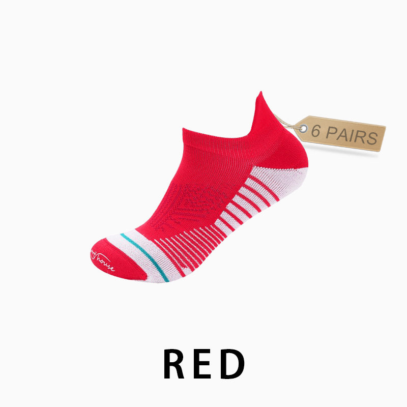 Men's Profession Low Cut Running Socks(6 pairs）