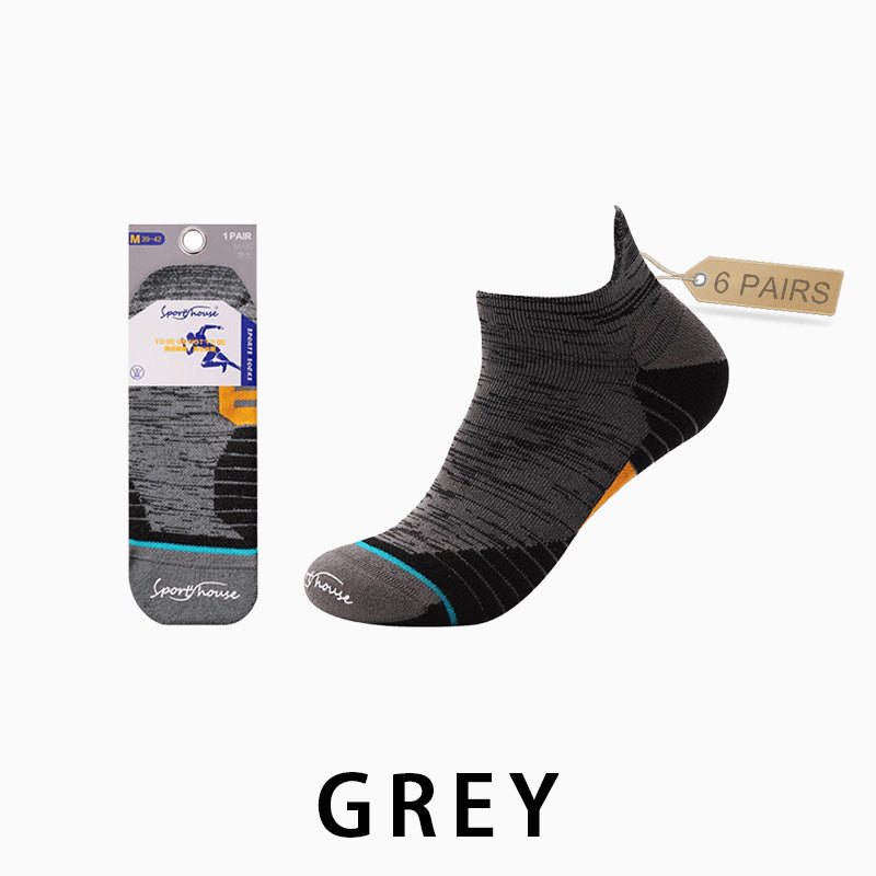 Profession Thin Men's Running Socks（6 pairs）
