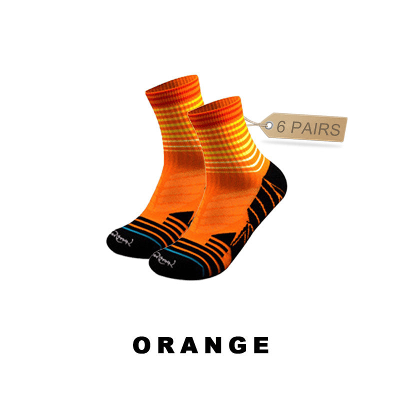 Professional Riding Men's Sport Socks(6 pairs）