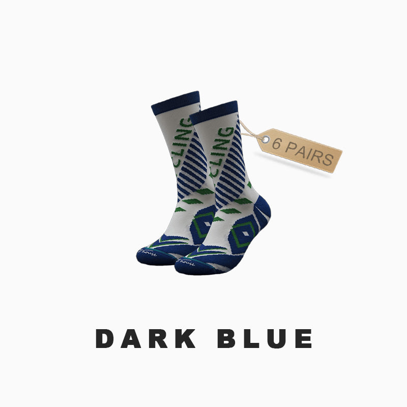 Men's Breathable Bike Riding Socks（6 pairs）