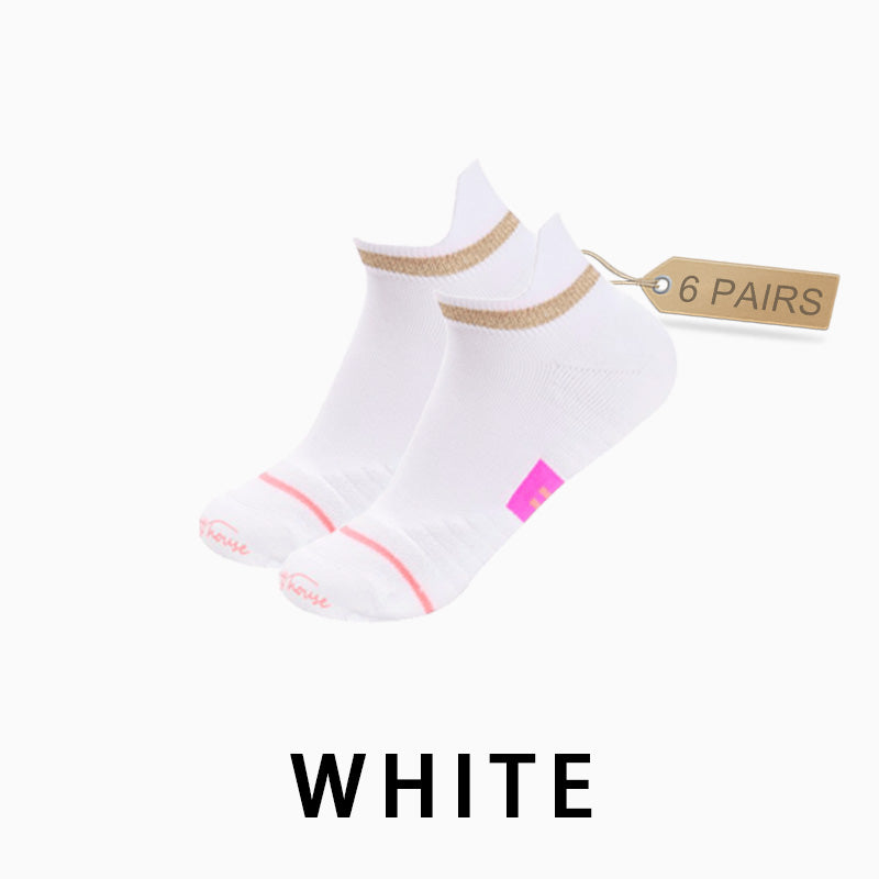 Women's Low Cut Running Socks(6 pairs）