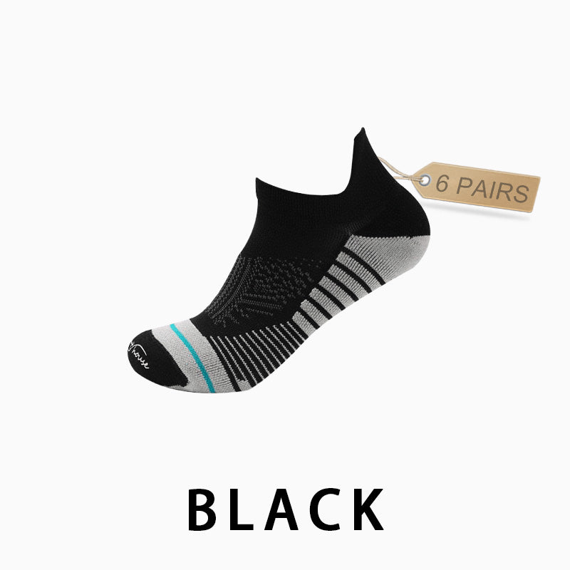 Men's Profession Low Cut Running Socks(6 pairs）