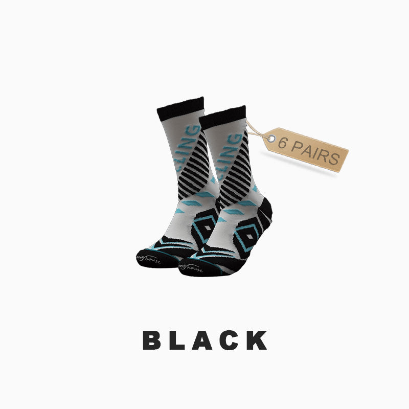 Men's Breathable Bike Riding Socks（6 pairs）