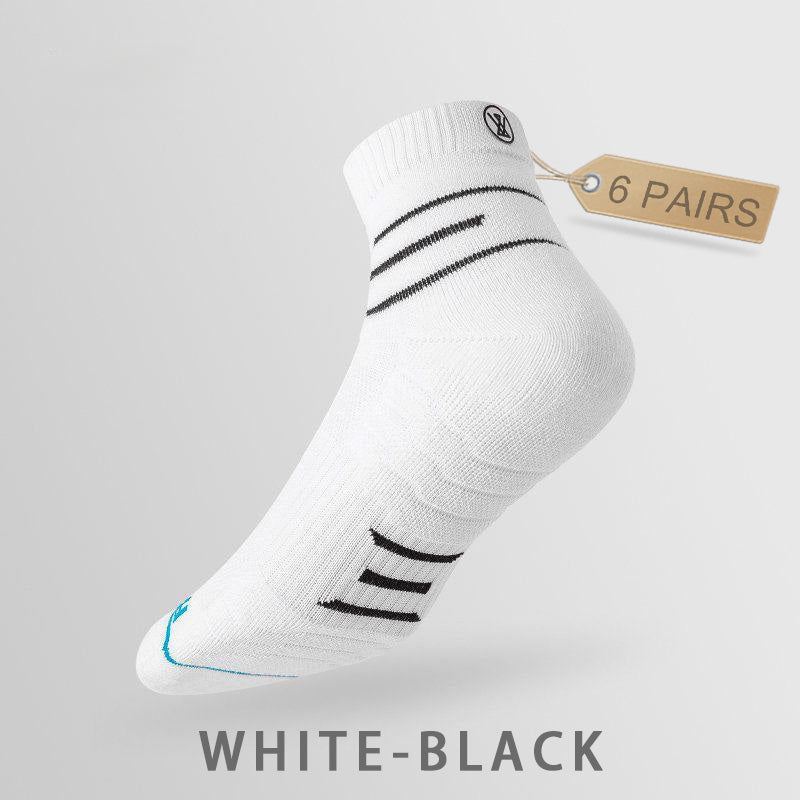 Men's Breathable Medium Fitness Socks（6 pairs）