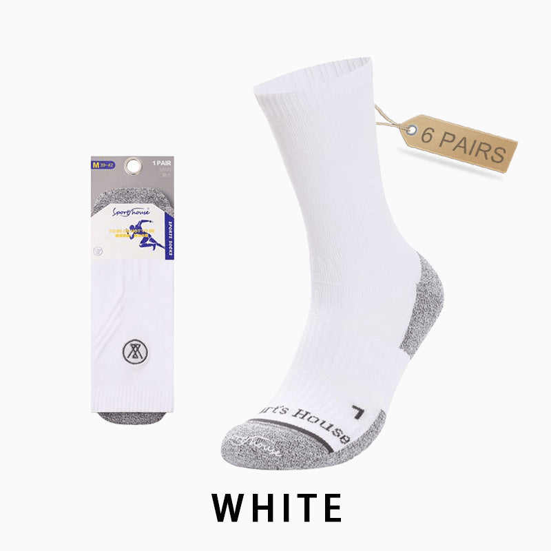 Men's Mid-calf Running Socks(6 pairs)