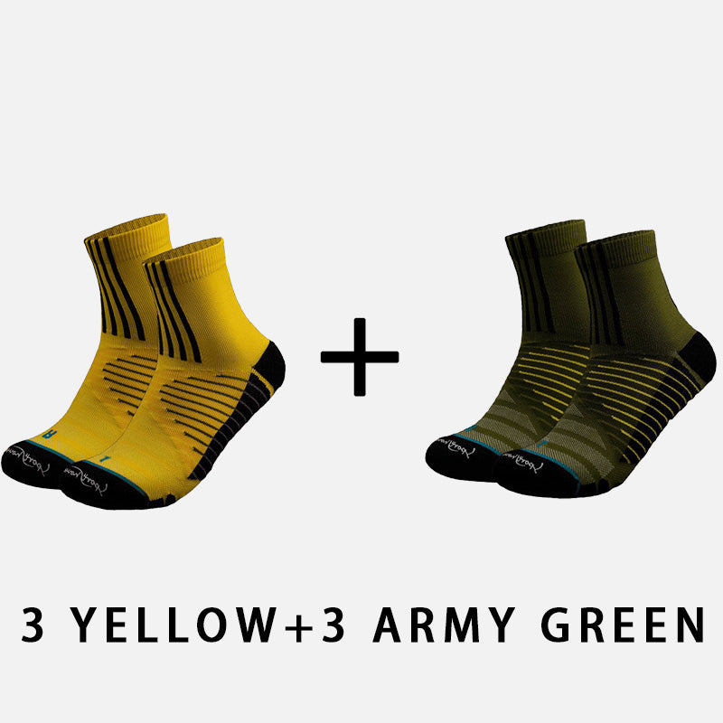 Mens Grip Socks Fitness （6 pairs）