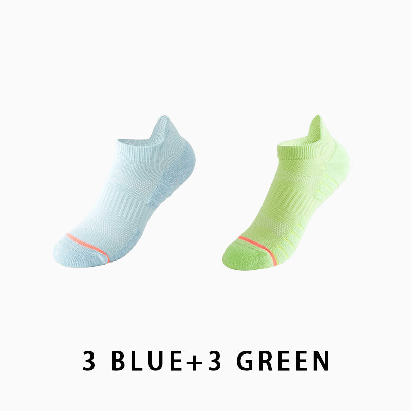 Women Low Cut Running Compression Socks(6 pairs）