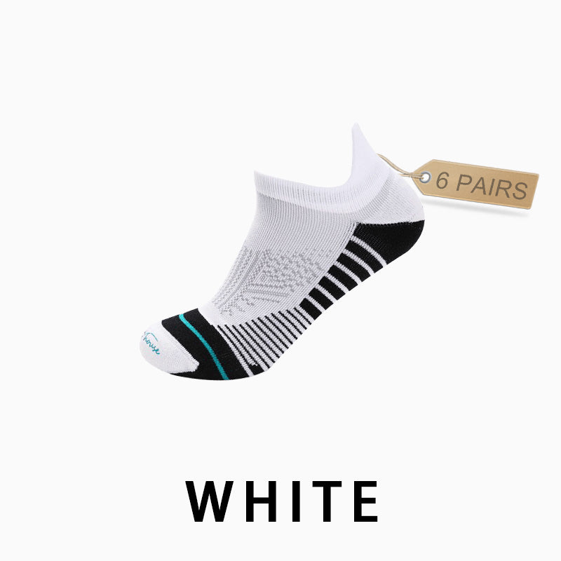 Men's Profession Low Cut Running Socks(6 pairs）