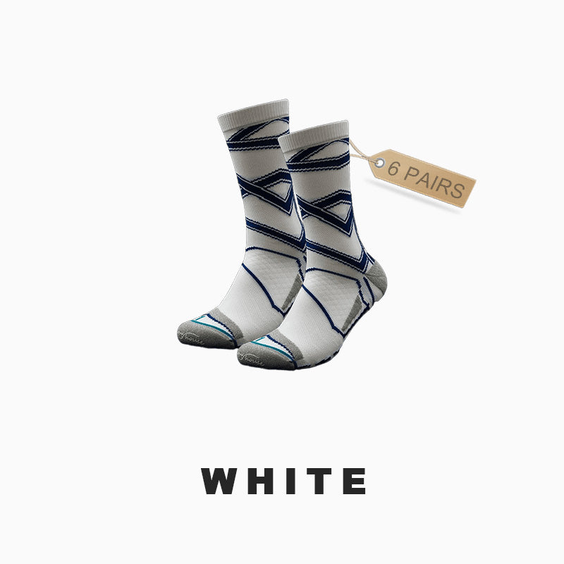 Men's High Top Professional Cycling Socks (6 pairs)