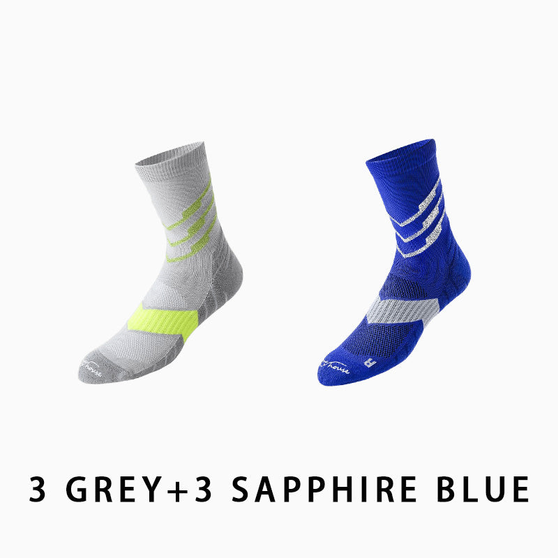 Men's Marathon Running Socks（6 pairs）