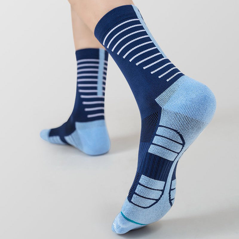 Breathable Men's Mid-calf Cycling Socks(6 pairs）