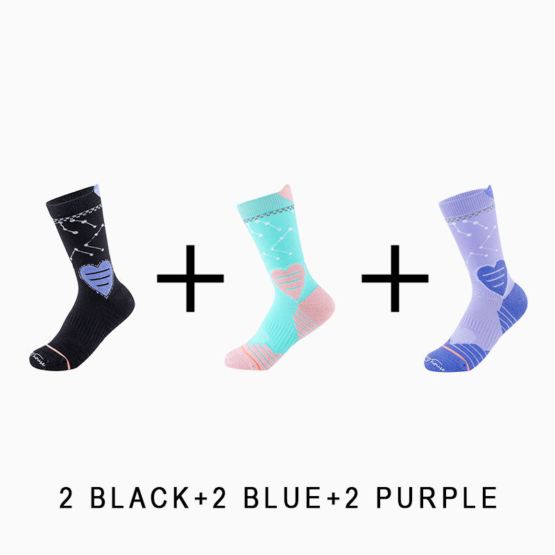 Women's Professional Breathable Cycling Socks（6 pairs）