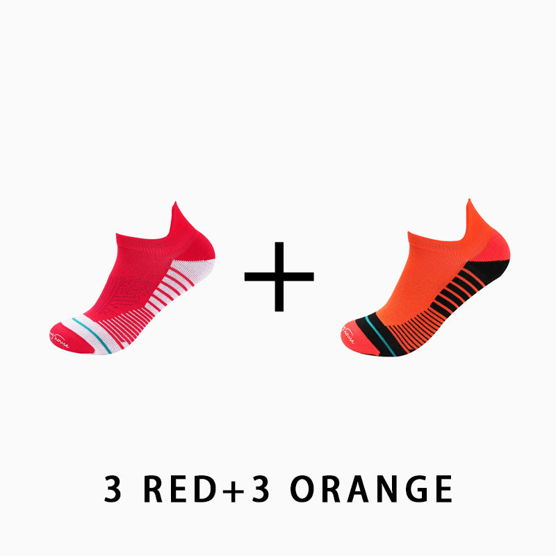 Men's Profession Low Cut Running Socks(6 pairs）