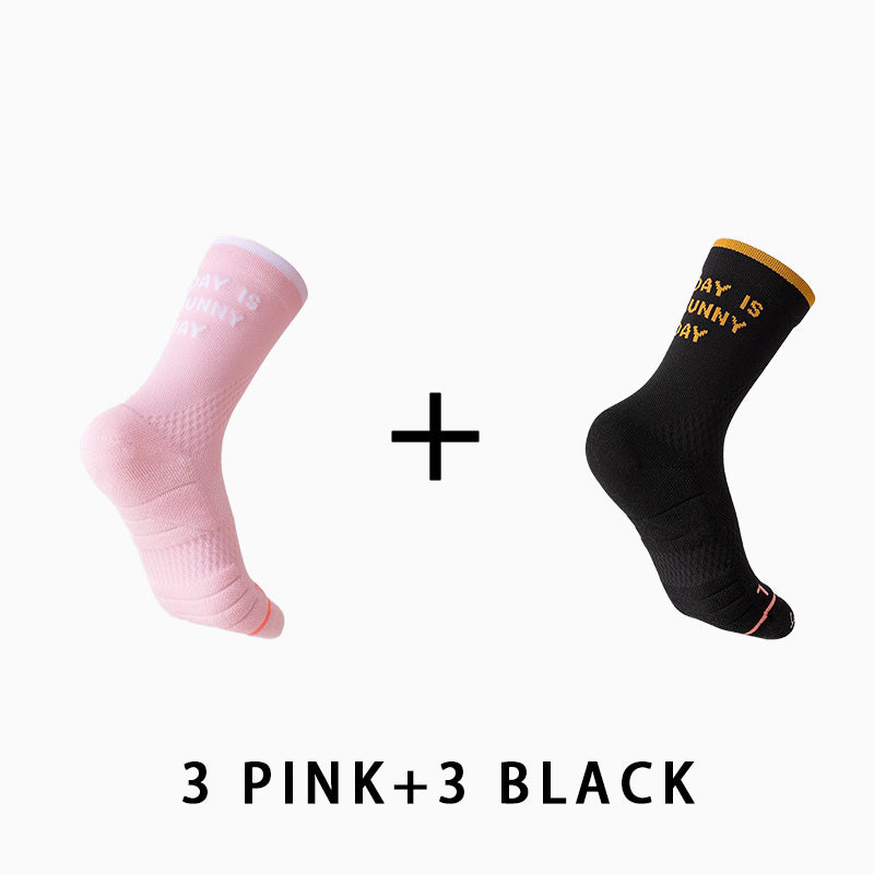 Mid Crew Towel Bottom Women's Cycling Socks（6 pairs）