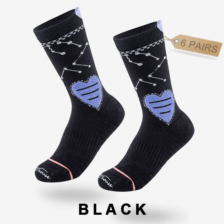 Women's Professional Breathable Cycling Socks（6 pairs）