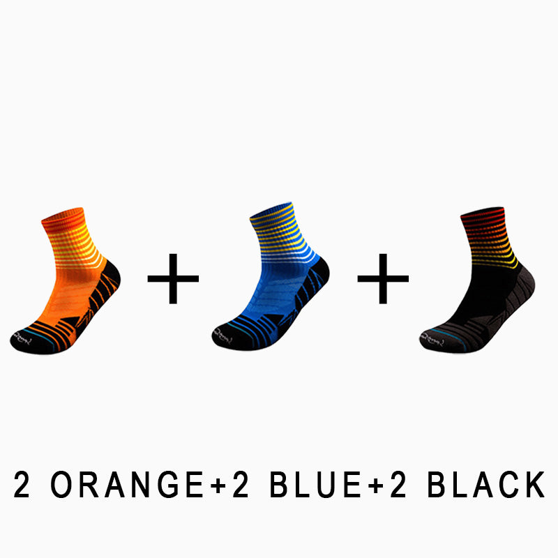 Professional Riding Men's Sport Socks(6 pairs）