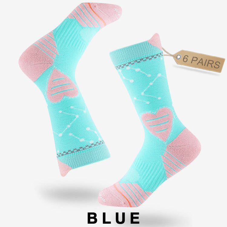 Women's Professional Breathable Cycling Socks（6 pairs）