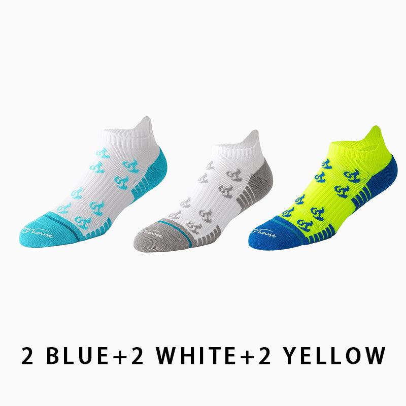 Men's Short Thin Running Socks（6 pairs）