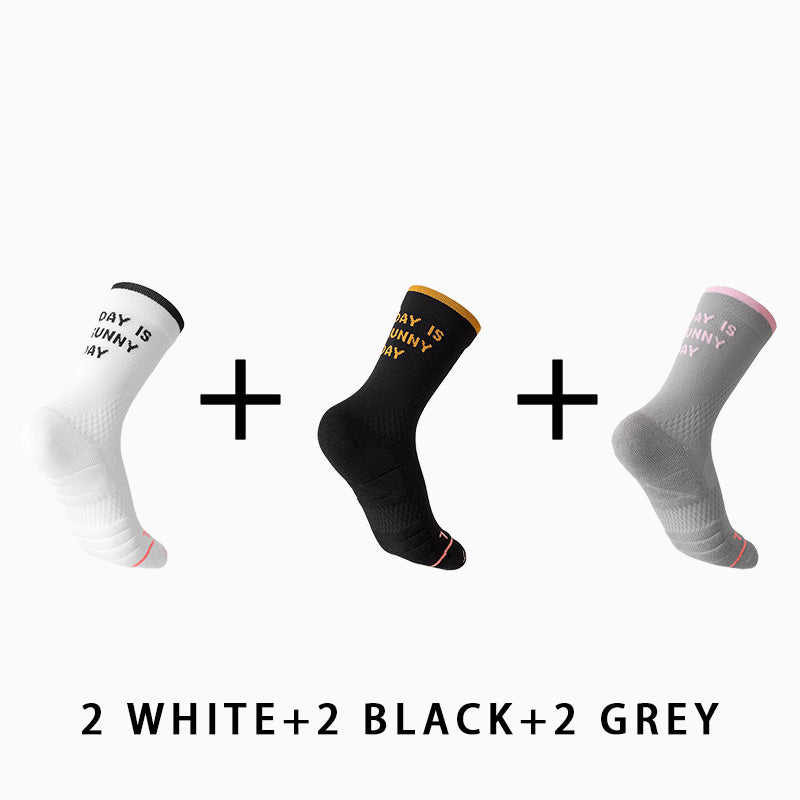 Mid Crew Towel Bottom Women's Cycling Socks（6 pairs）