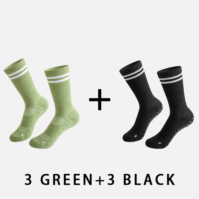 Mid-calf Women‘s Yoga Socks  (6 pairs）