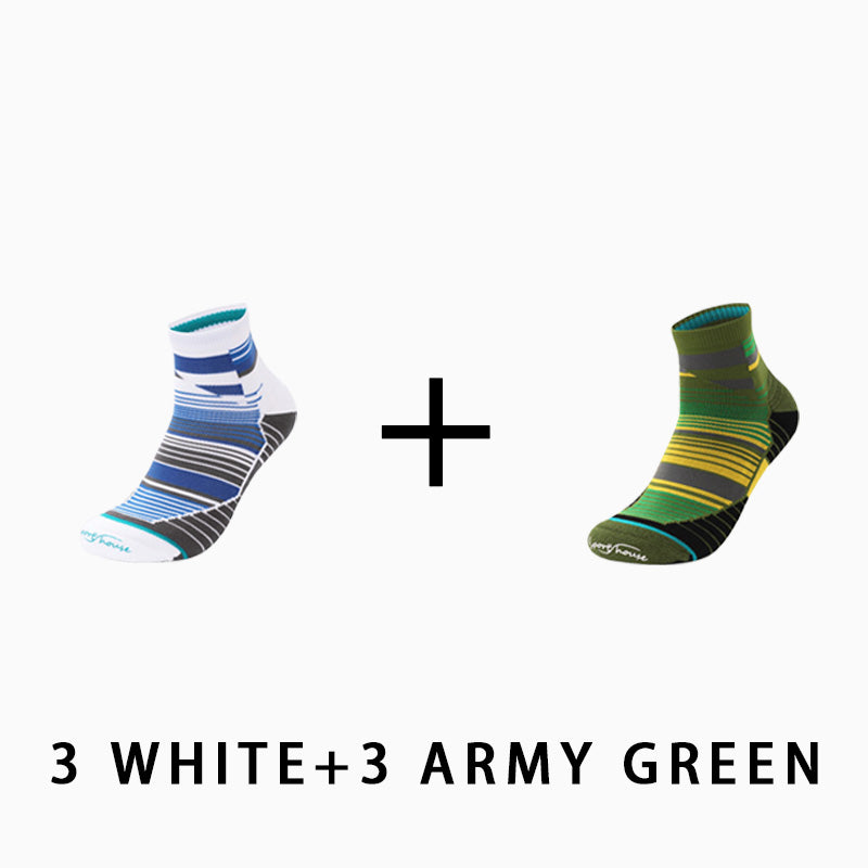 Men's Professional Running Socks Marathon（（6 pairs）