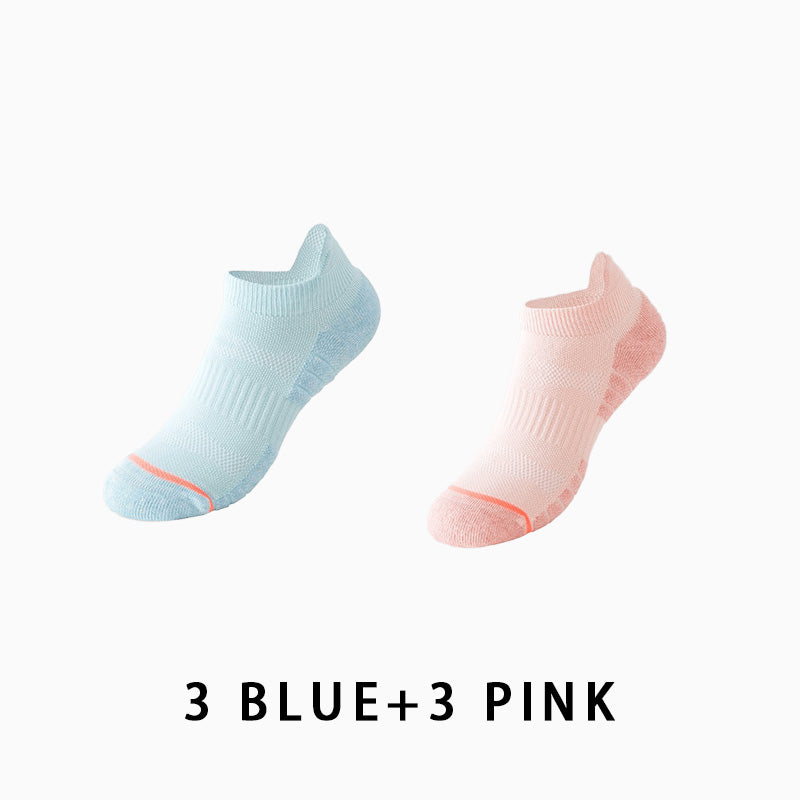 Women Low Cut Running Compression Socks(6 pairs）