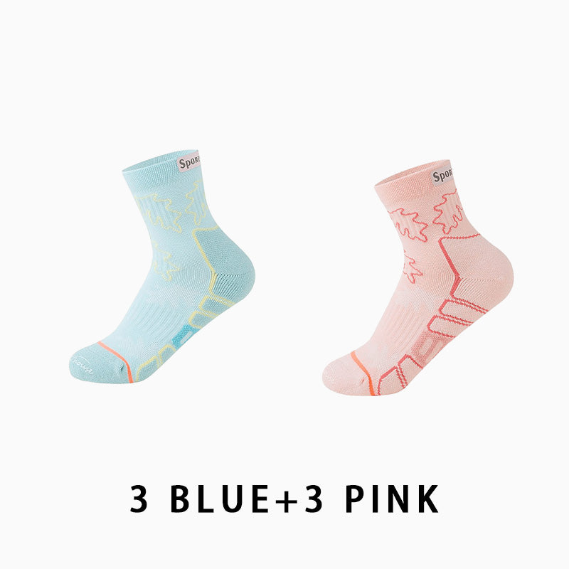 Women's Breathable Running Compression Socks（6 pairs）