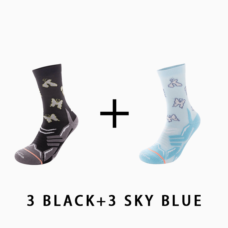 Women's Reflective Running Socks（6 pairs）