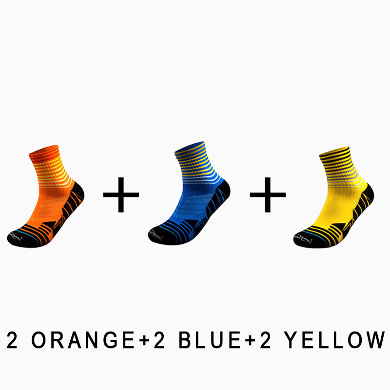 Professional Riding Men's Sport Socks(6 pairs）