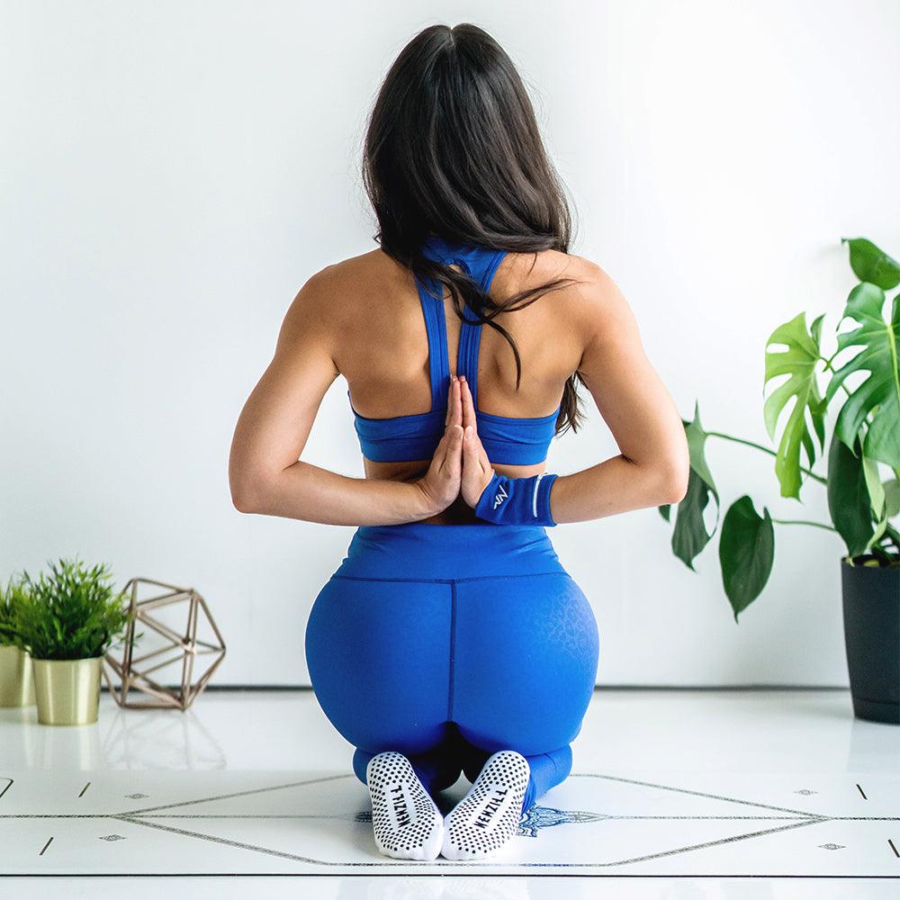 Women's YOGA Socks - White Red Pink