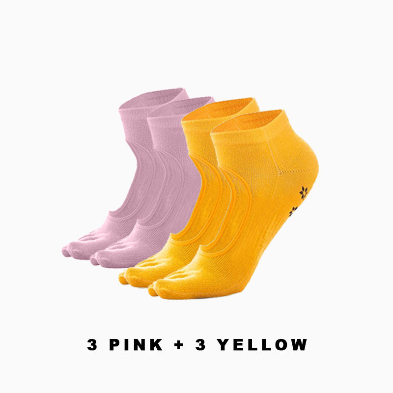 Professional Women's Pilates Yoga Socks（6 pairs）